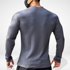 Men's Textured Crewneck Sweater for Autumn Winter Wear