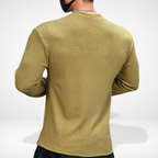 Men's Textured Crewneck Sweater for Autumn Winter Wear