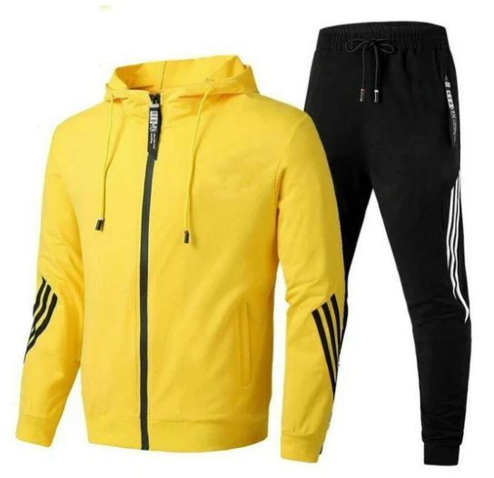 Men's Two-Piece Tracksuit Set for Everyday Wear