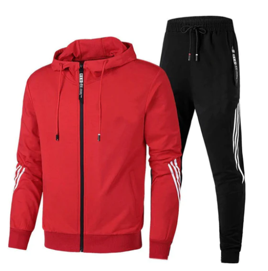 Men's Two-Piece Tracksuit Set for Everyday Wear
