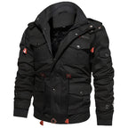 Men's Utility Field Jacket for Autumn Winter Outdoor Wear