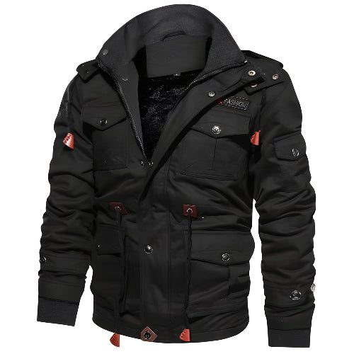 Men's Utility Field Jacket for Autumn Winter Outdoor Wear