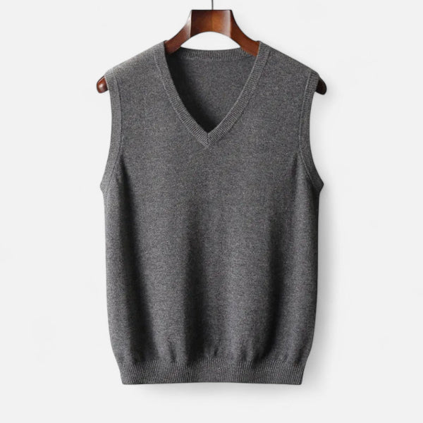 Men's V-Neck Sweater Vest for Cooler Days