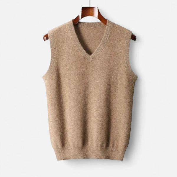 Men's V-Neck Sweater Vest for Cooler Days