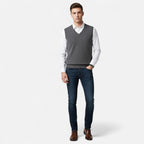 Men's V-Neck Sweater Vest for Cooler Days