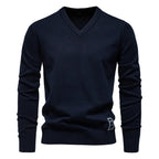 Men's V-Neck Sweater for Autumn and Winter Wear