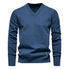 Men's V-Neck Sweater for Autumn and Winter Wear