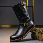 Men's Vintage Buckle Ankle Boots for Everyday Wear