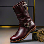 Men's Vintage Buckle Ankle Boots for Everyday Wear