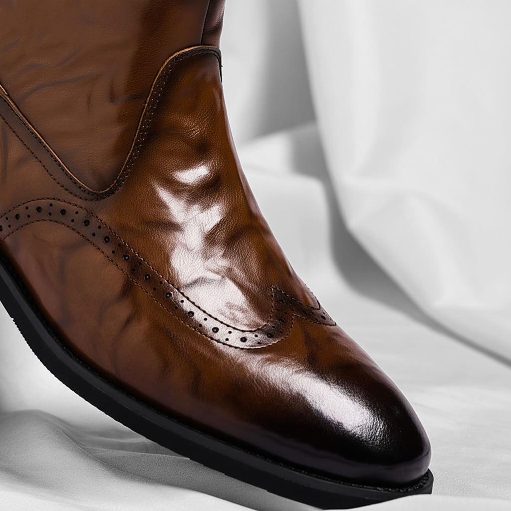 Men's Wingtip Ankle Boots for Smart Everyday Wear