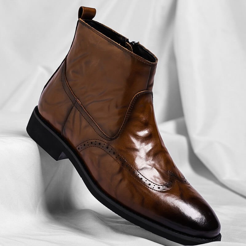 Men's Wingtip Ankle Boots for Smart Everyday Wear