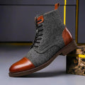 Men's Winter Lace-Up Ankle Boots for Casual Wear