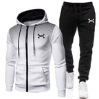 Men's Zip-Up Hoodie Tracksuit Set