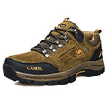 Men's Lace-Up Hiking Shoes, Khaki – front view