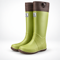 Men's Tall Rain Boots, Avocado Green – front view