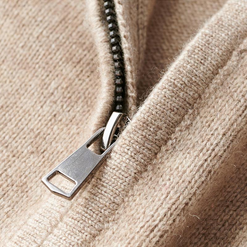 Men's Fine Knit Quarter Zip Sweater – additional view 1