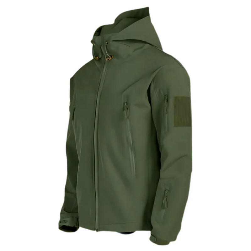 Men's Hooded Softshell Jacket with Zip Pockets additional view 5