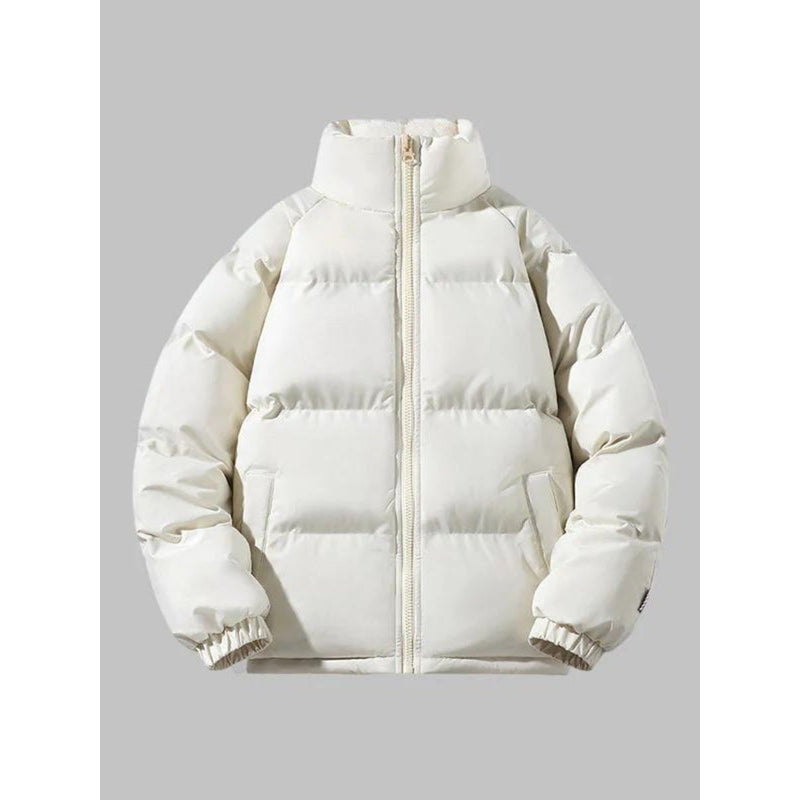 Men's Padded Stand Collar Jacket with Sherpa-Look Lining – alternate view 6