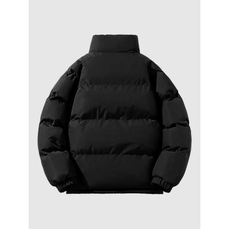Men's Padded Stand Collar Jacket with Sherpa-Look Lining – alternate view 2