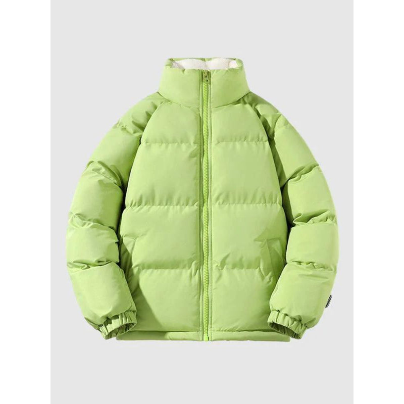 Men's Padded Stand Collar Jacket with Sherpa-Look Lining – alternate view 4