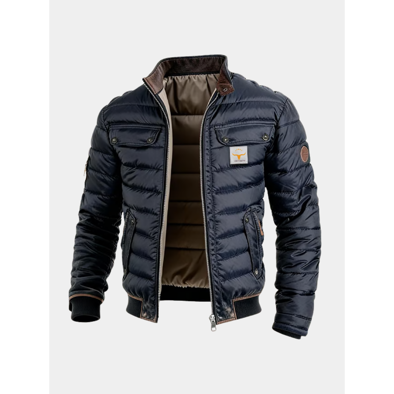 Men's Padded Utility Jacket with Chest Pockets – alternate view 1