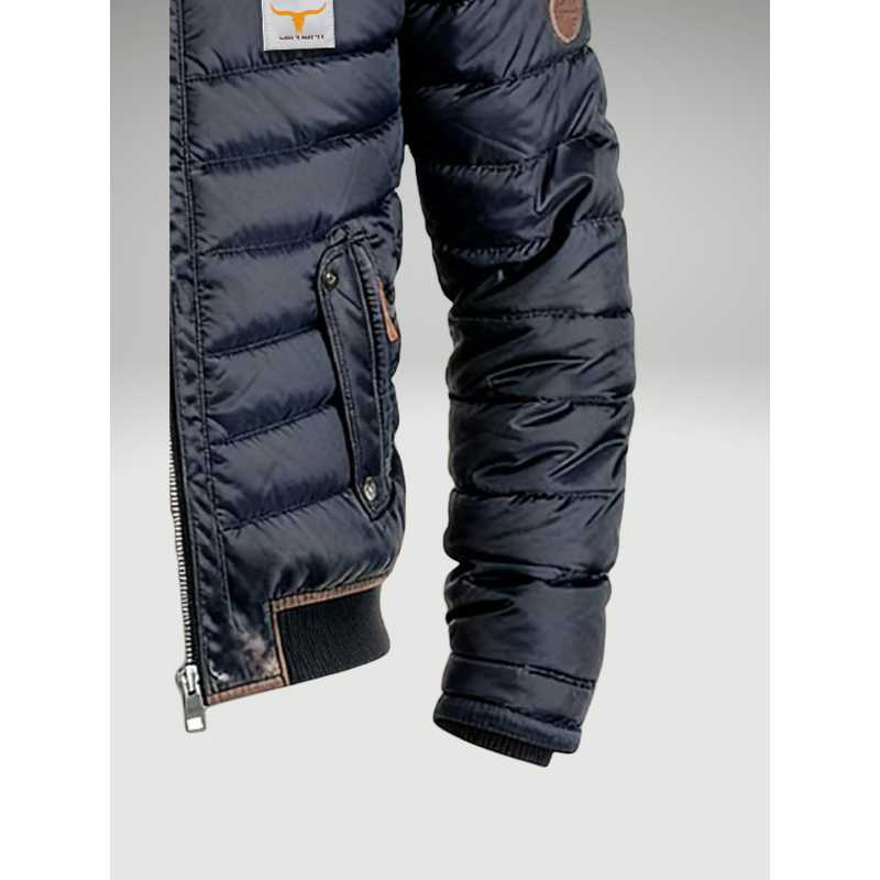 Men's Padded Utility Jacket with Chest Pockets – alternate view 2