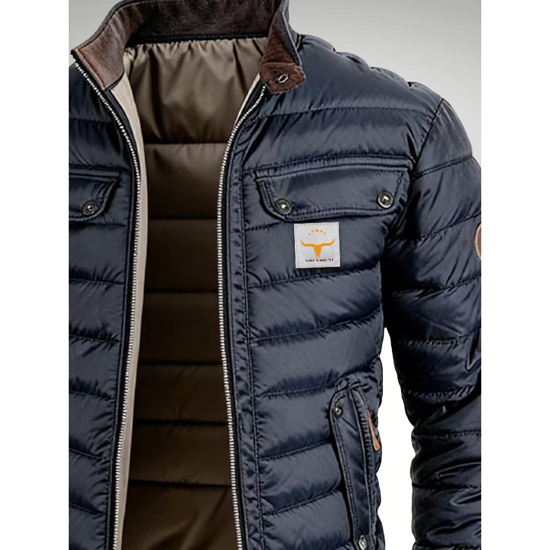 Men's Padded Utility Jacket with Chest Pockets – alternate view 3