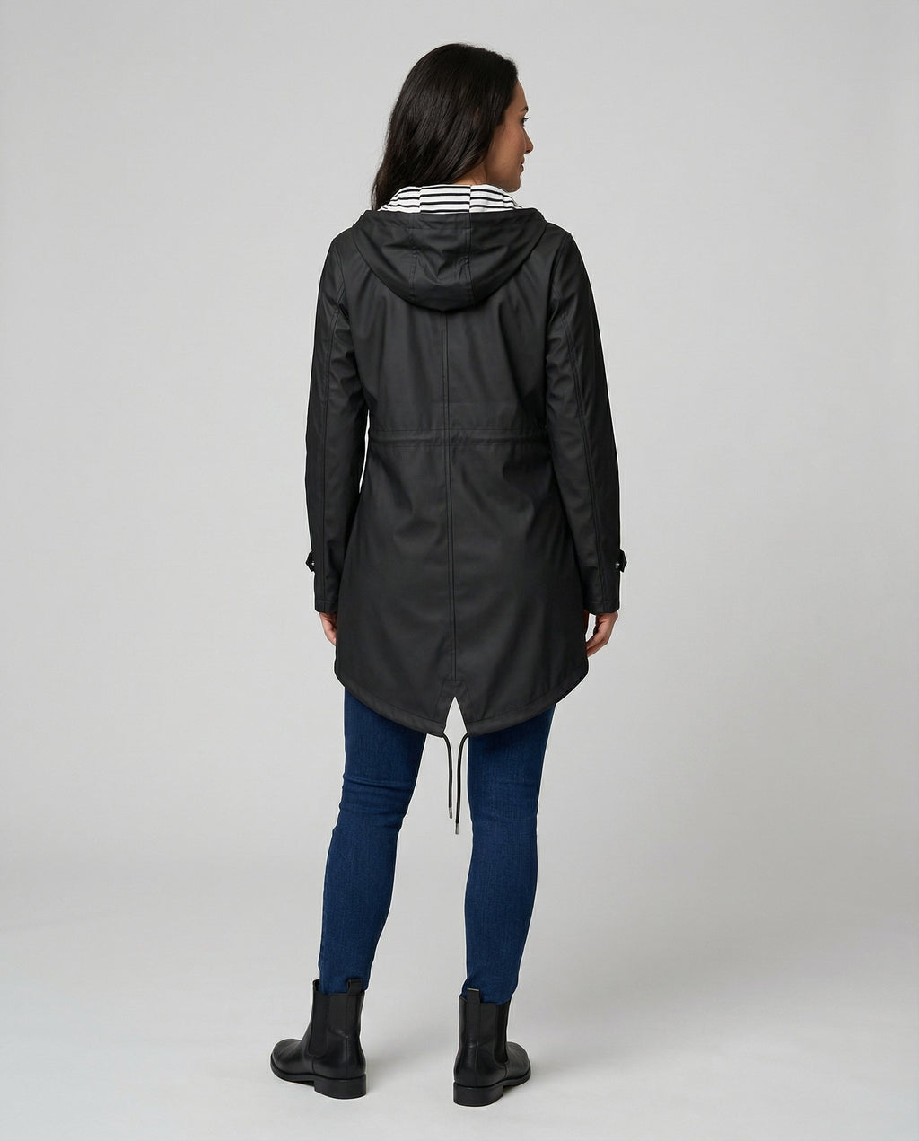 Women's Hooded Zip Front Parka Jacket for Outdoors