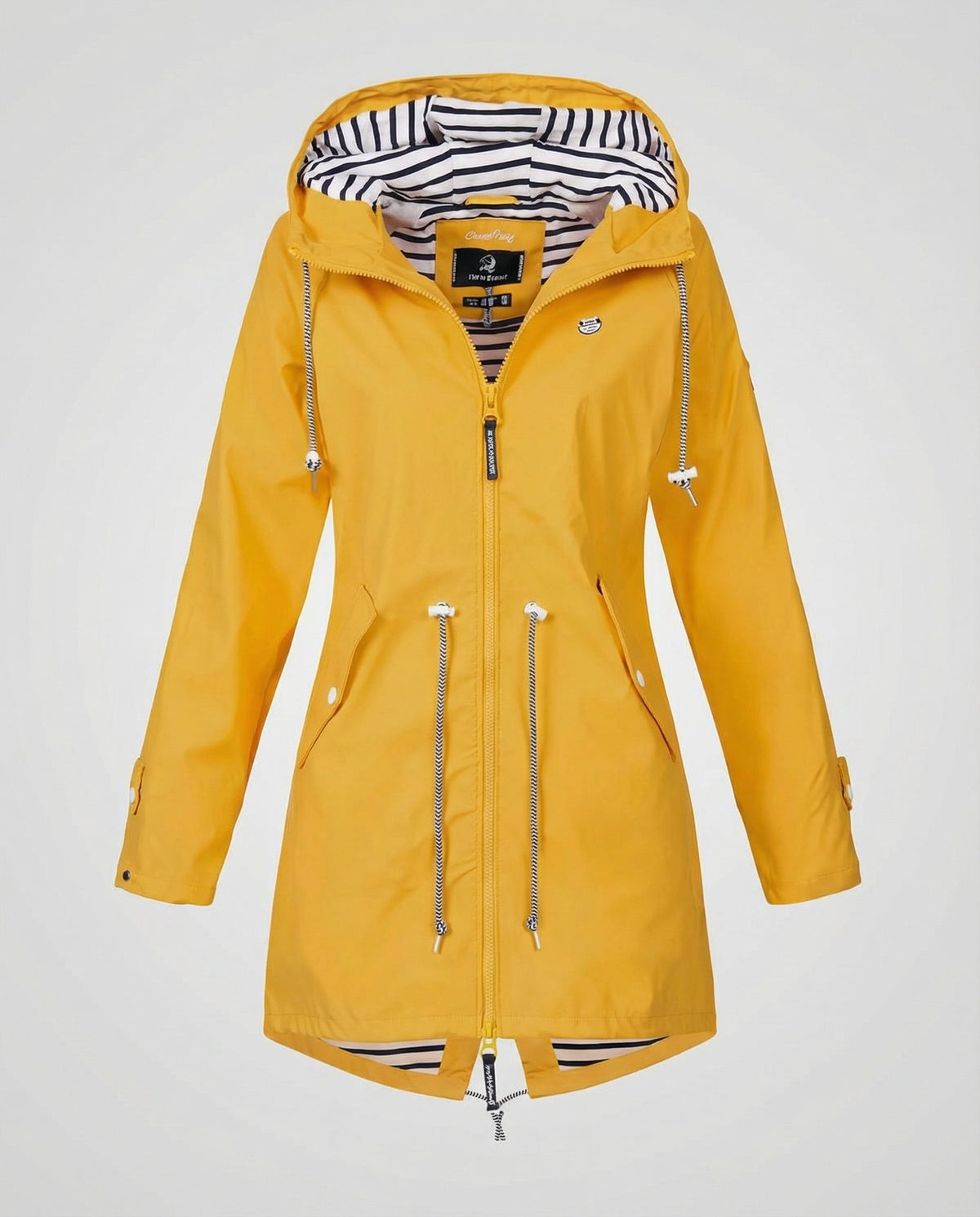 Women's Hooded Zip Front Parka Jacket for Outdoors
