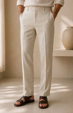 The Straight Linen Trouser