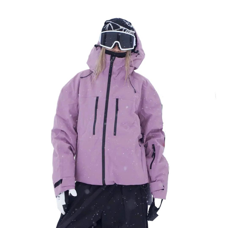 Unisex Hooded Snow Jacket with Zip Pockets additional view 4