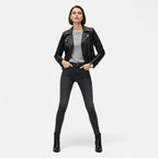 Women's Biker Jacket for Cooler Autumn Days