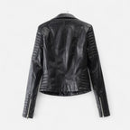 Women's Biker Jacket for Cooler Autumn Days