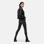 Women's Biker Jacket for Cooler Autumn Days