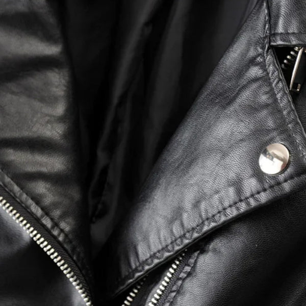 Women's Biker Jacket for Cooler Autumn Days