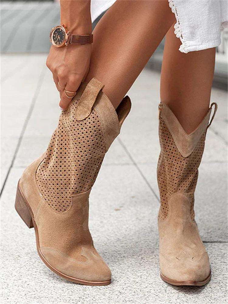 Women's Breathable Cowboy Boots