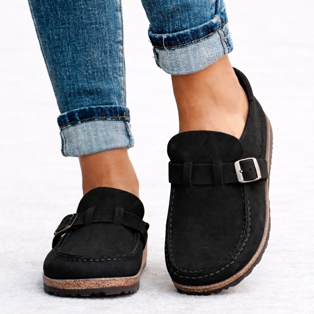 Women's Buckle Loafers for Everyday Spring Summer Wear