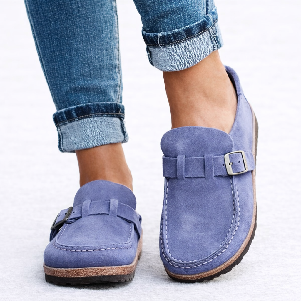 Women's Buckle Loafers for Everyday Spring Summer Wear