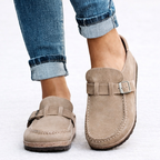 Women's Buckle Loafers for Everyday Spring Summer Wear