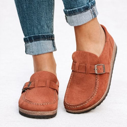Women's Buckle Loafers for Everyday Spring Summer Wear