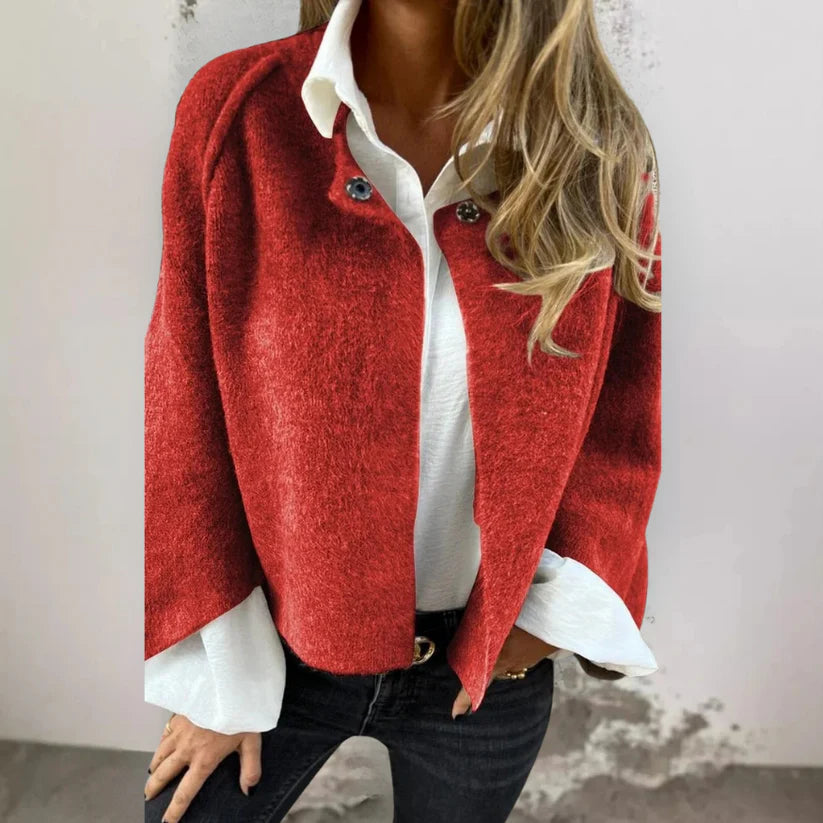 Women's Button Front Knit Cardigan for Autumn Winter