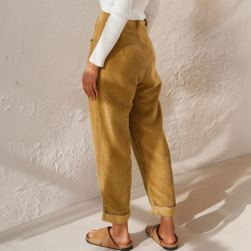Women's Corduroy Trousers for Autumn Winter Wear