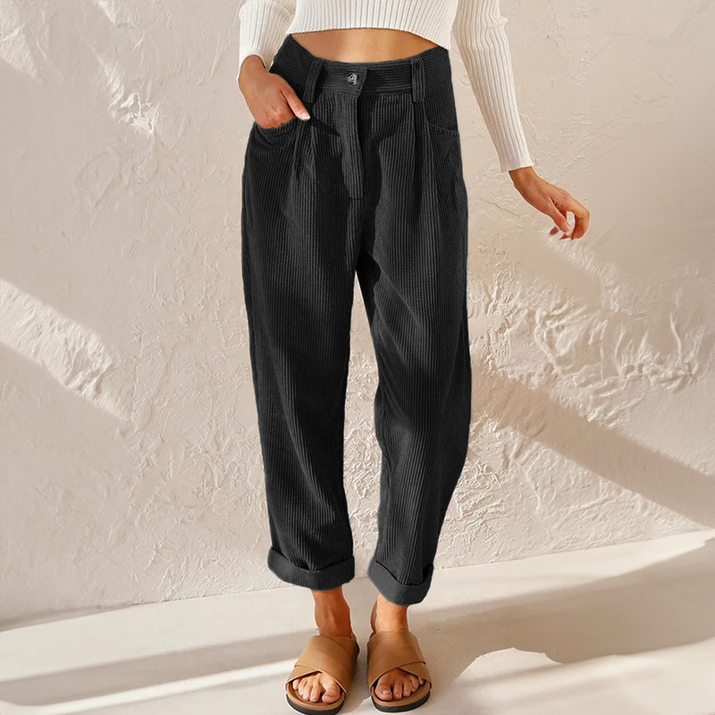 Women's Corduroy Trousers for Autumn Winter Wear