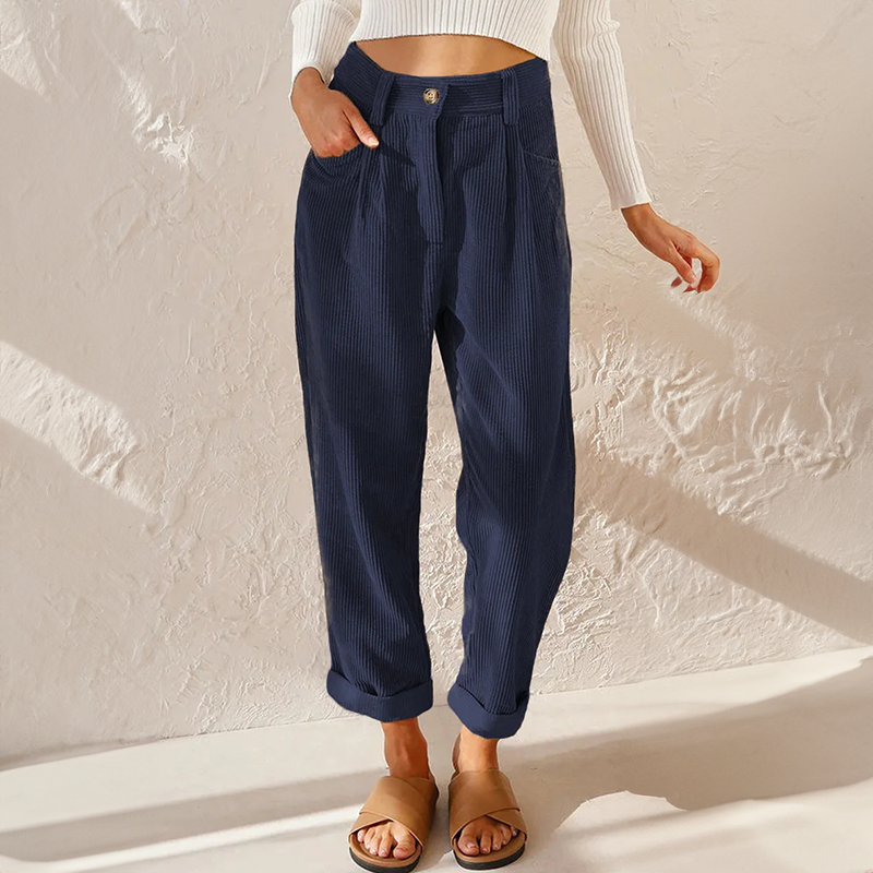 Women's Corduroy Trousers for Autumn Winter Wear