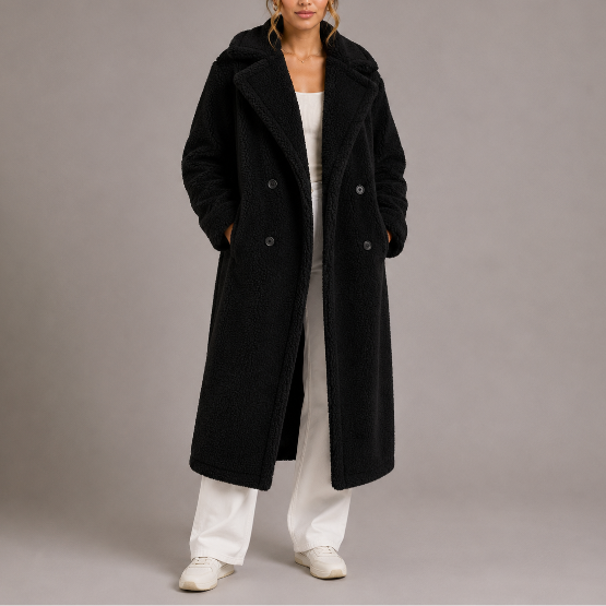 Women's Cozy Long Coat for Autumn Winter Wear
