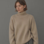 Women's Cozy Turtleneck Sweater for Autumn Winter Layering