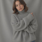 Women's Cozy Turtleneck Sweater for Autumn Winter Layering