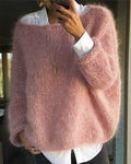 Women's Crew Neck Sweater for Autumn Winter Wear