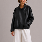 Women's Cropped Jacket for Autumn Winter Everyday Wear