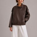 Women's Cropped Jacket for Autumn Winter Everyday Wear